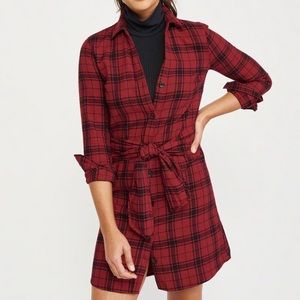 Tie front shirt dress. Size Medium Tall